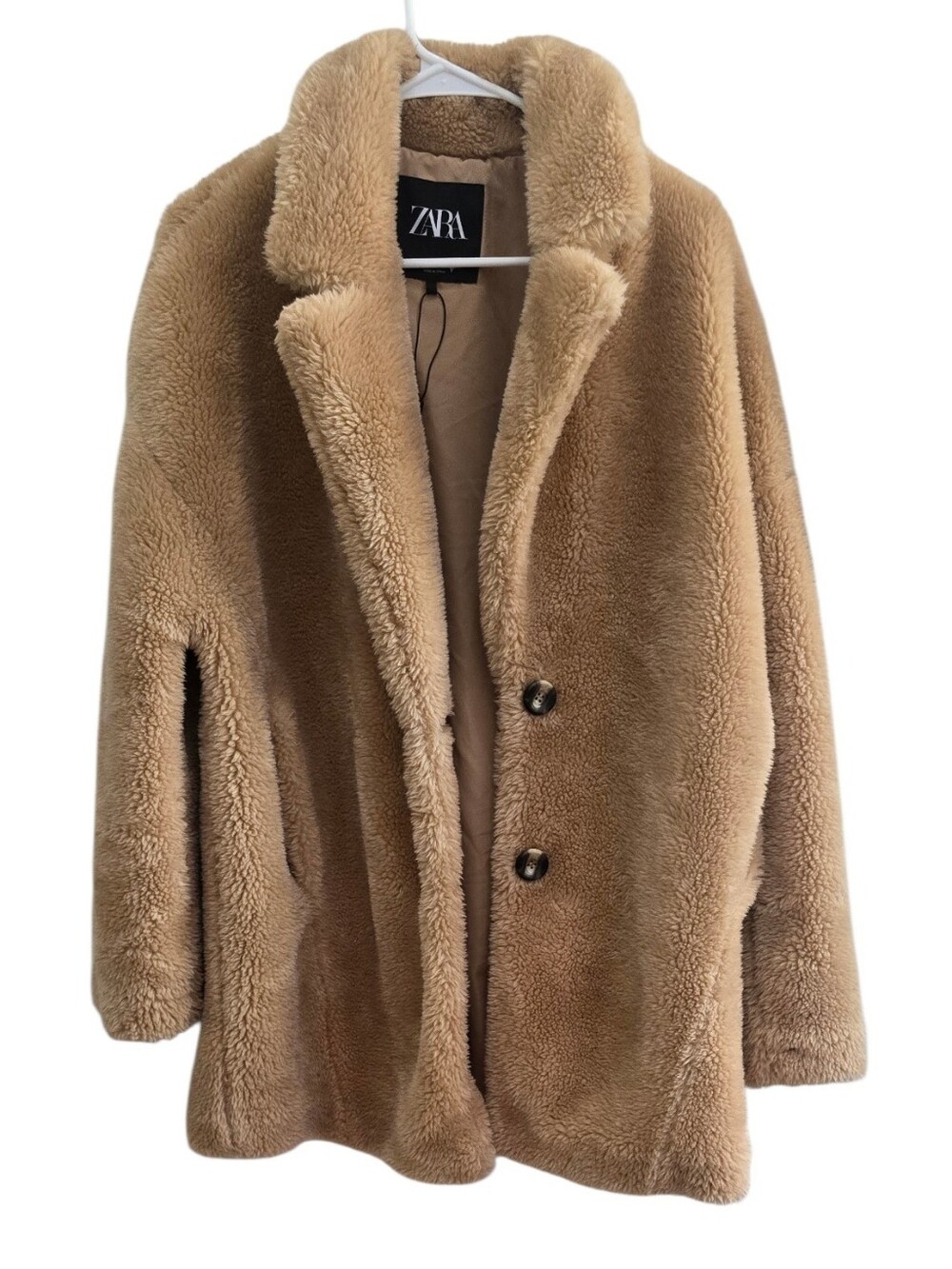 Title: Zara Faux Fur Teddy Bear Coat - Camel / Tan (NWOT)